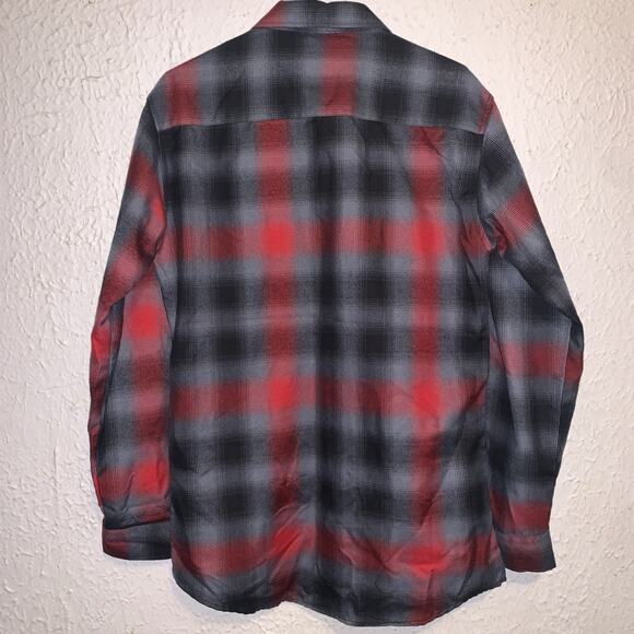 Dixxon Flannel Co. Form and Function Women’s Gray/Red Plaid Button Up Shirt XL - Picture 2 of 7